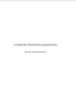 Curso de filosofía elemental 